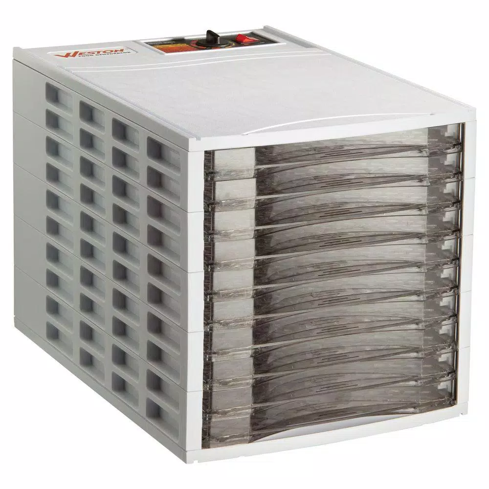 Weston 10-Tray White Food Dehydrator with Temperature Control Food Processing Weston 10-Tray White Food Dehydrator With Temperature Control -Costway Shop white weston dehydrators 75 0201 w 64 1000