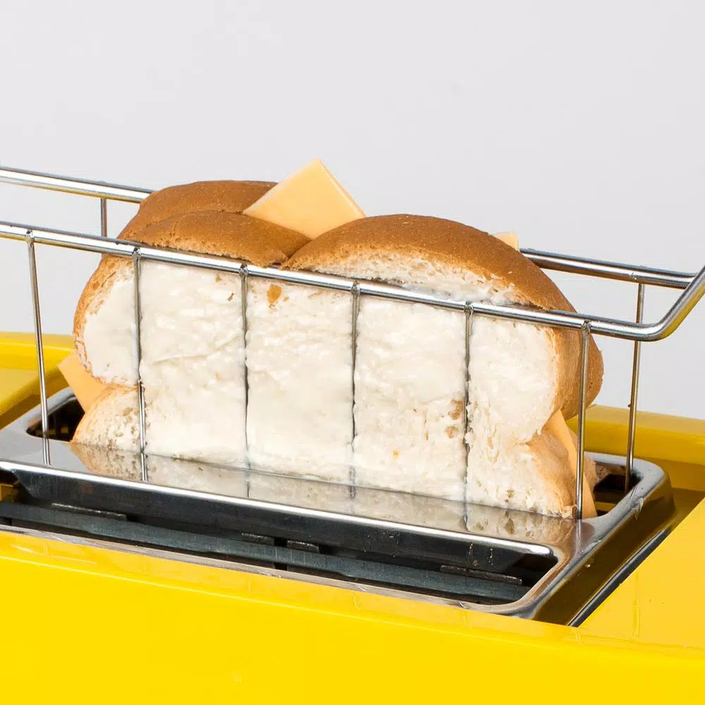 Nostalgia 4-Slice Yellow Wide Slot Grilled Cheese Toaster Toasters Nostalgia 4-Slice Yellow Wide Slot Grilled Cheese Toaster -Costway Shop yellow nostalgia pop up toasters tcs2 4f 1000