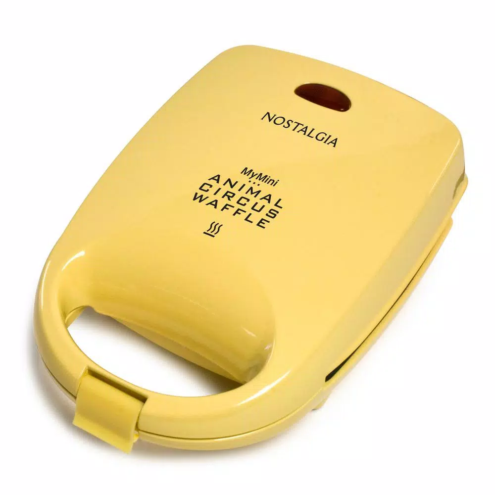 Nostalgia 520 W 4-Waffle Yellow Animal Circus Waffle Maker Electric Skillets & Indoor Grills Nostalgia 520 W 4-Waffle Yellow Animal Circus Waffle Maker -Costway Shop yellow nostalgia waffle makers manwfl4yw 64 1000