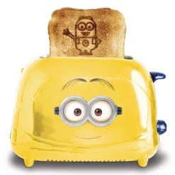 Toasters Uncanny Brands Minions Dave 2-Slice Yellow Toaster -Costway Shop yellow uncanny brands pop up toasters tste des dav 44 1000