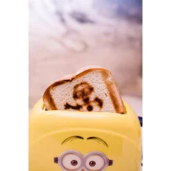 Toasters Uncanny Brands Minions Dave 2-Slice Yellow Toaster -Costway Shop yellow uncanny brands pop up toasters tste des dav fa 1000